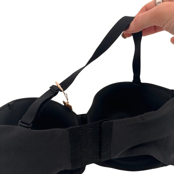 Skims Fits Everybody Strapless Bra Black Onyx NWT Size 34DDD - Picture 3 of 5